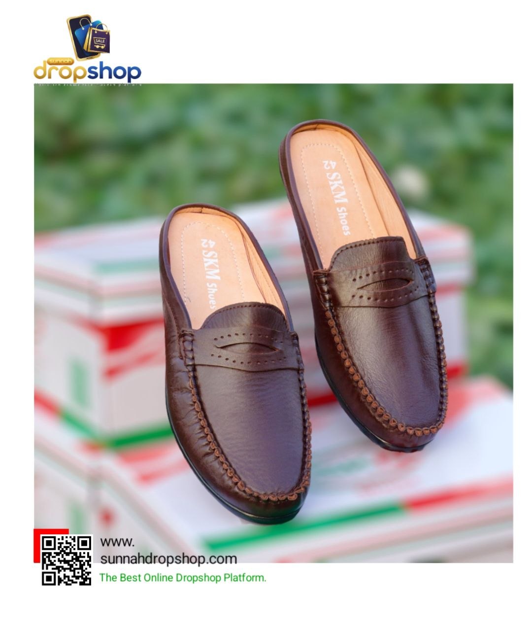 Genuine Leather Half Loafer Shoes ৳