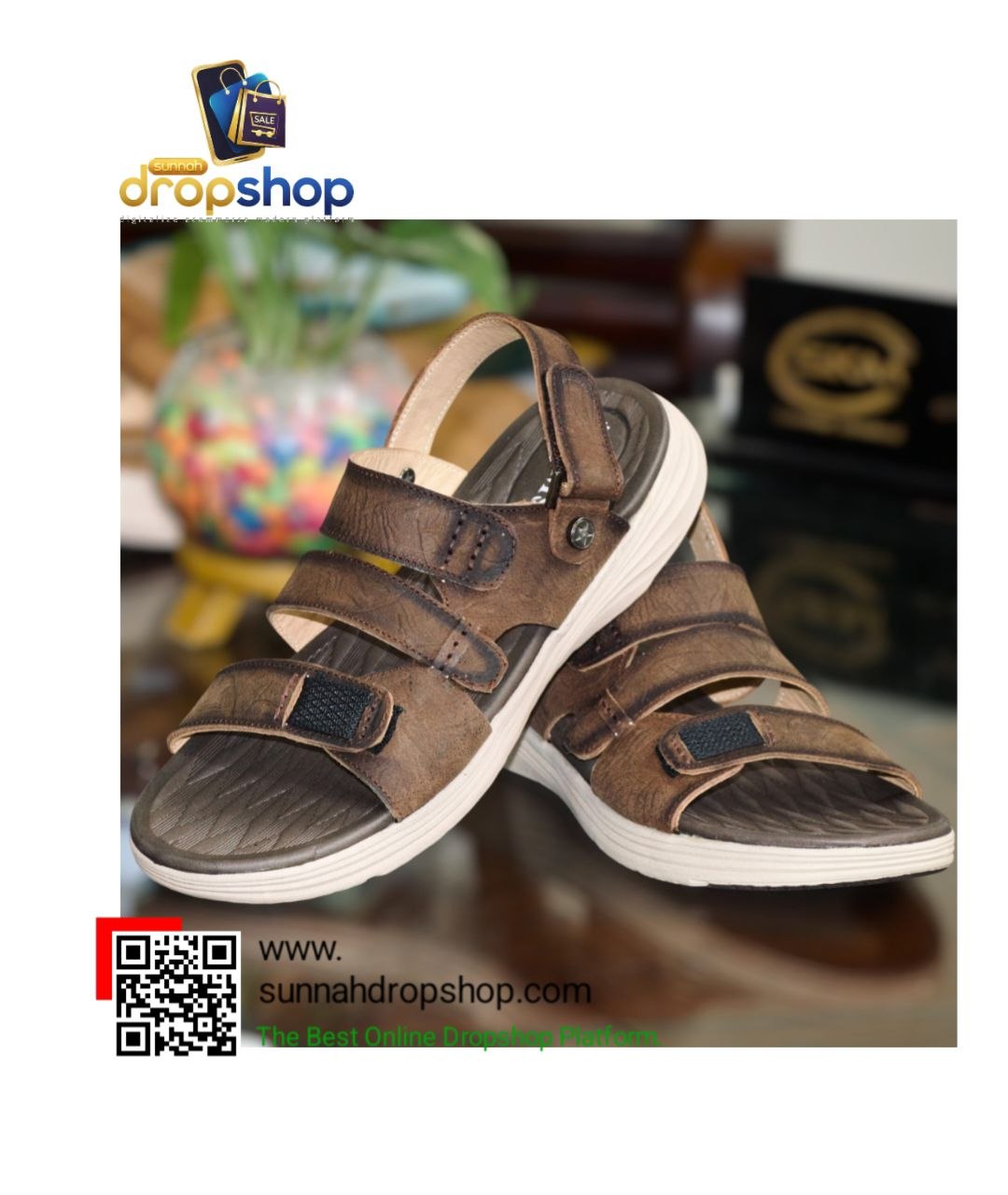 Best SKM Original Soft Leather Sandal for men